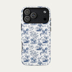 Shih tzu Blue Toile Phone case