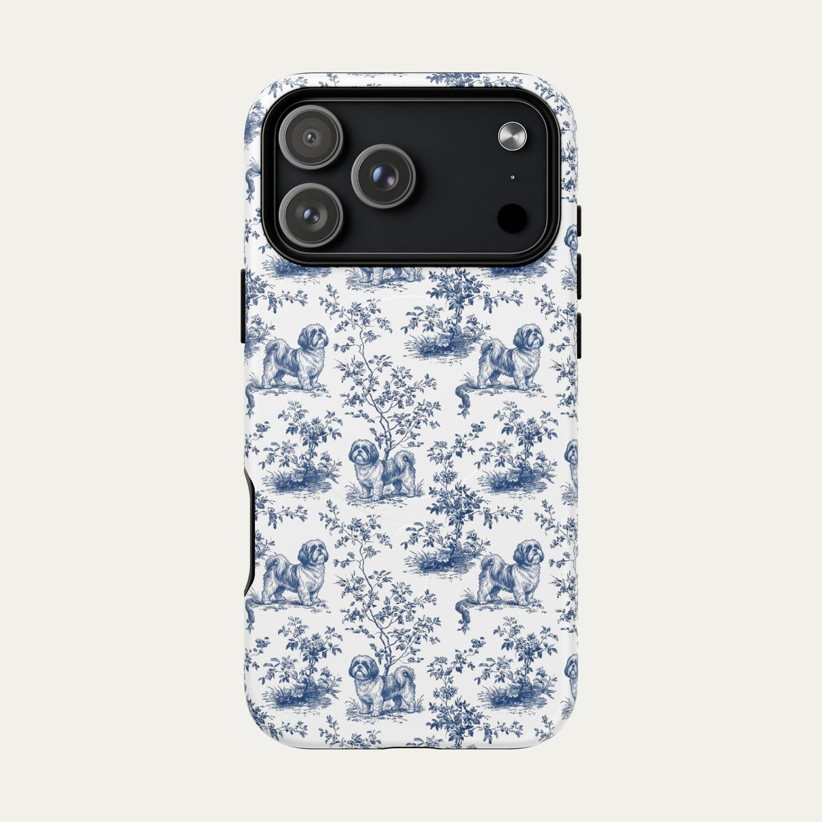 Shih tzu Blue Toile Phone case