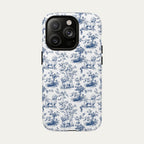 Maltese Blue Toile Phone case