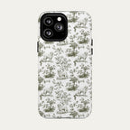 Great pyrenees Sage Green Toile phone Case