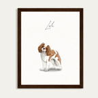 Custom Watercolor One Pet Full Body Portrait