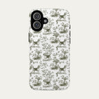 Beagle Sage Green Toile phone Case