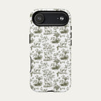 Sphynx Cat Sage Green Toile phone Case