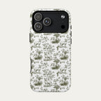 Sphynx Cat Sage Green Toile phone Case