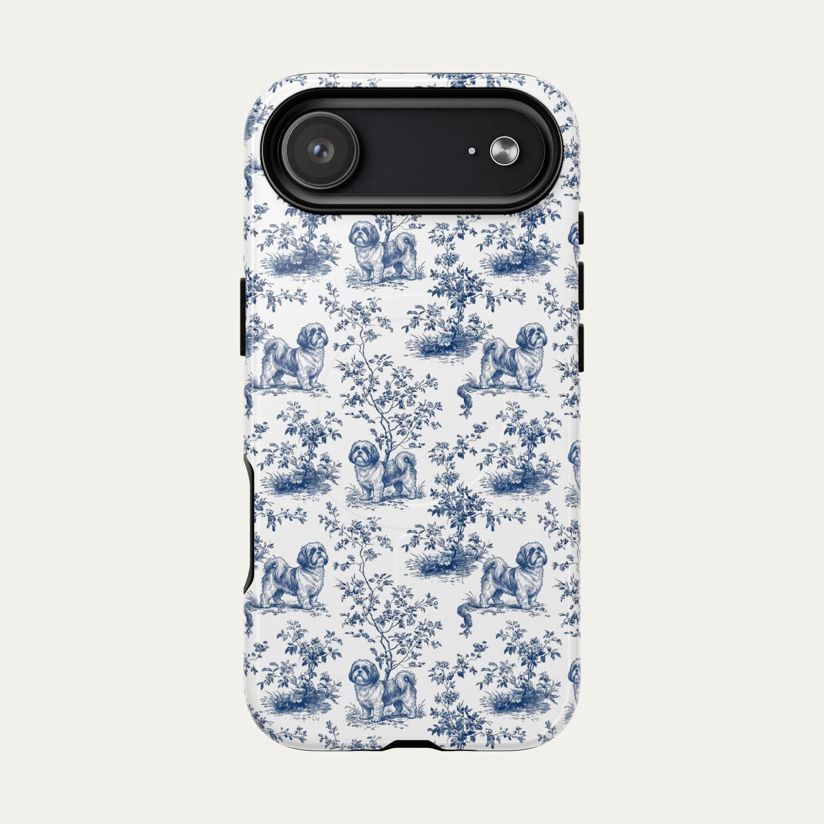 Shih tzu Blue Toile Phone case