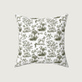 Saluki Sage Green French Toile Pillow