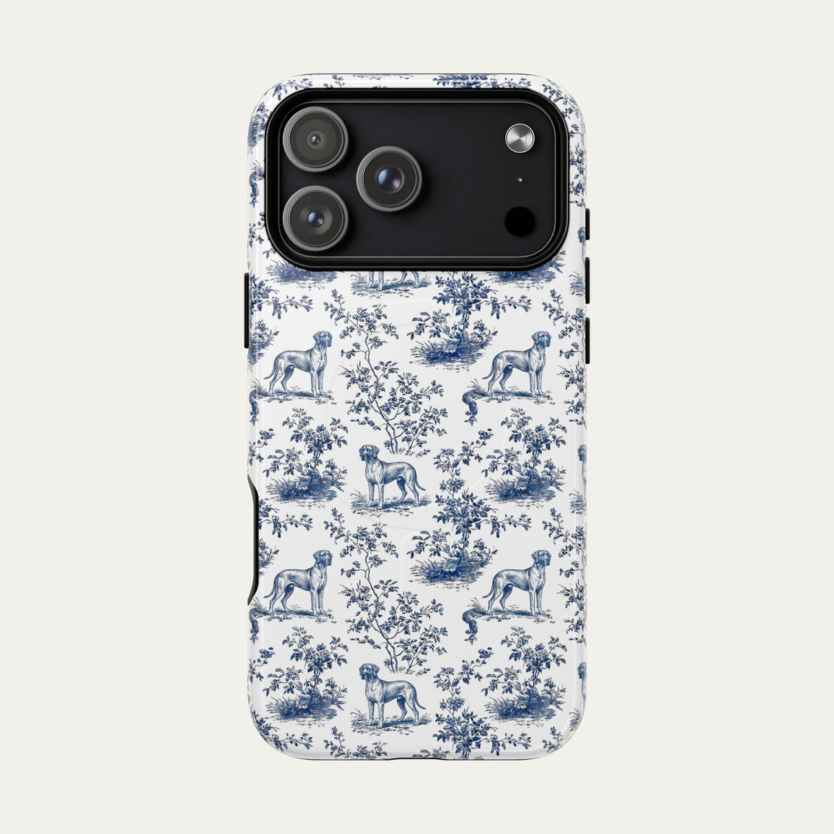 Great Dane Blue Toile Phone case