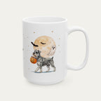 Custom Schnauzer Halloween mug