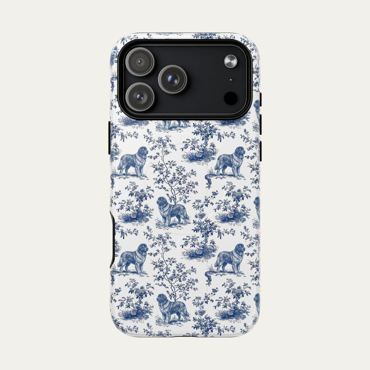 Newfoundland Blue Toile Phone case