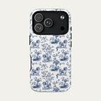 Shih tzu Blue Toile Phone case