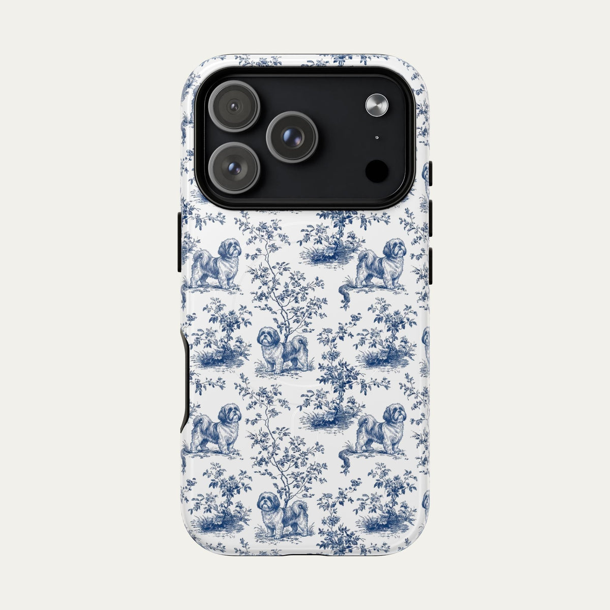 Shih tzu Blue Toile Phone case