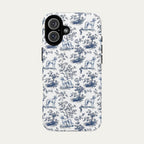 Saluki Blue Toile Phone case