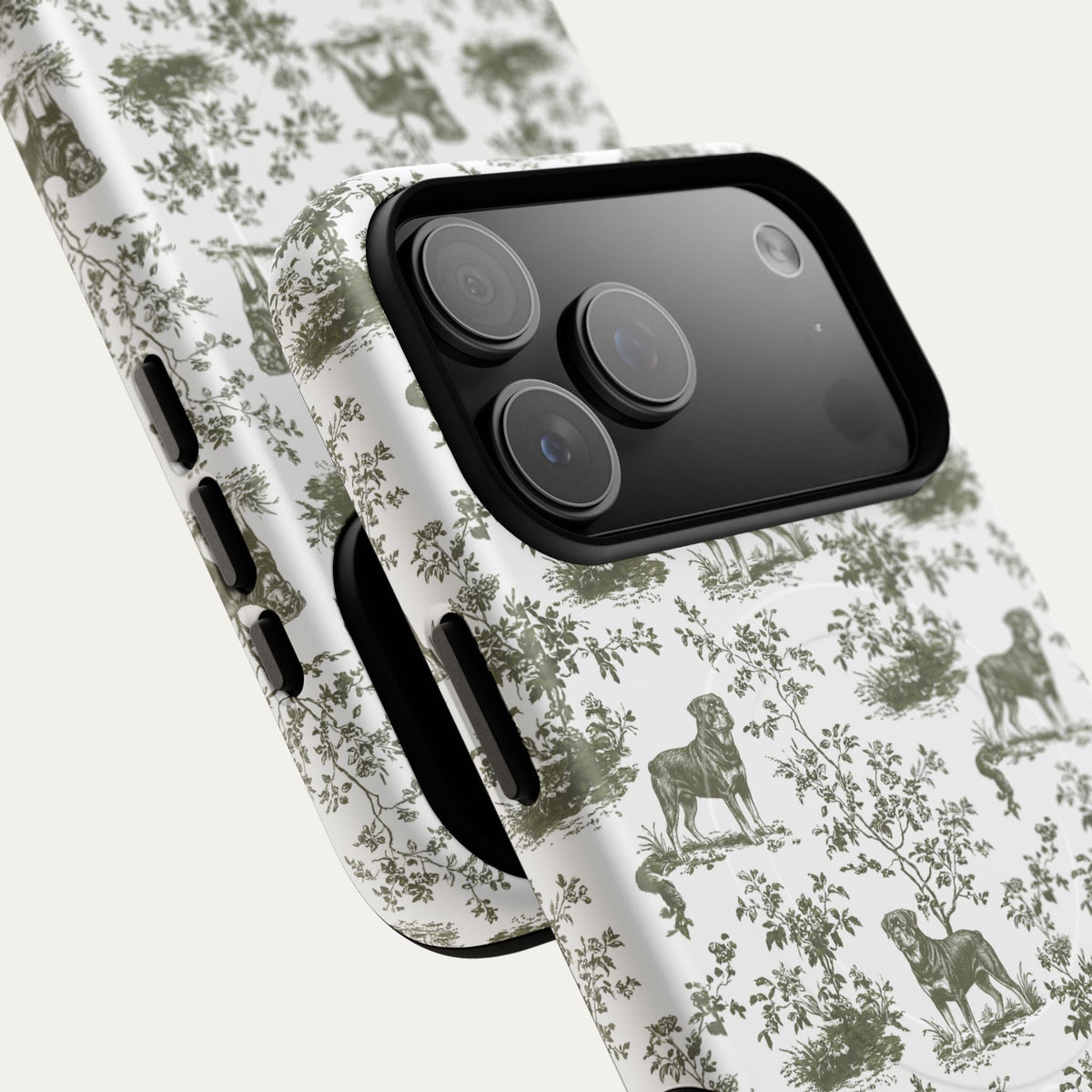 Rottweiler Sage Green Toile phone Case