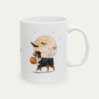 Custom Australian Shepherd Tri color Halloween mug