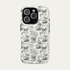 Husky Sage Green Toile phone Case