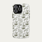 Great pyrenees Sage Green Toile phone Case