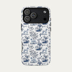 Saluki Blue Toile Phone case