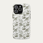 Scottish Fold Cat Sage Green Toile phone Case