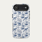 Saint Bernard Blue Toile Phone case
