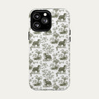 Bernese Mountain Sage Green Toile phone Case