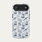 German Shepherd Blue Toile Phone case