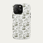 Jack Russell Terrier Sage Green Toile phone Case