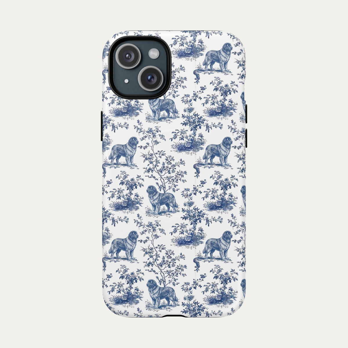 Newfoundland Blue Toile Phone case