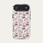 Sphynx Cat Burgundy Toile phone Case