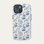 Sphynx Cat Blue Toile Phone case