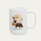 Custom Border Collie Brown and Tan Halloween mug