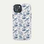 German Shepherd Blue Toile Phone case