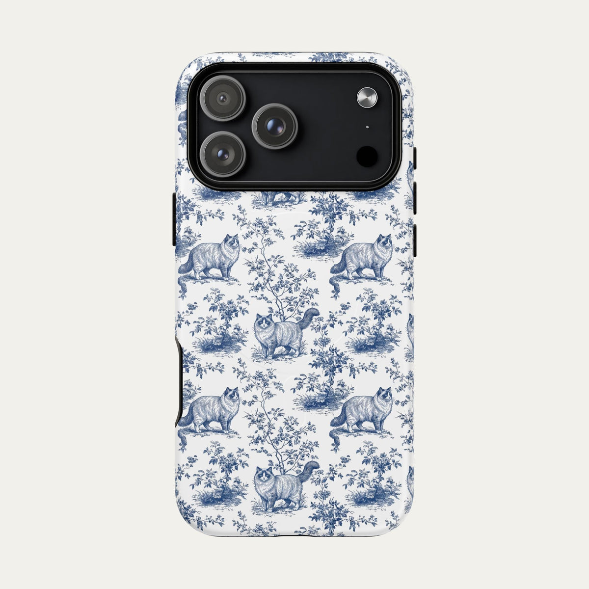 Ragdoll Cat Blue Toile Phone case