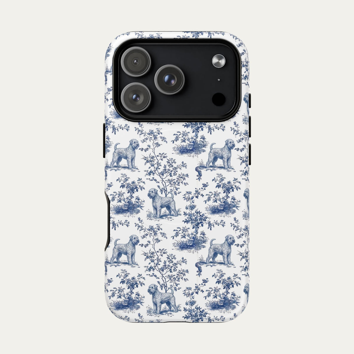 Wheaten Terrier Blue Toile Phone case