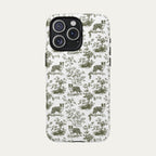 Border Collie Sage Green Toile phone Case