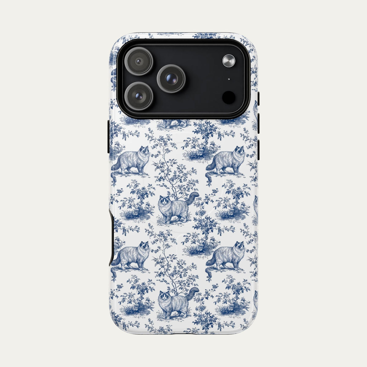 Ragdoll Cat Blue Toile Phone case
