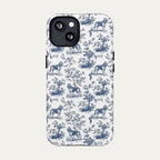 Bloodhound Blue Toile Phone case
