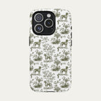 Rhodesian Ridgeback Sage Green Toile phone Case