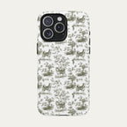 Husky Sage Green Toile phone Case