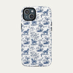 Irish Setter Blue Toile Phone case