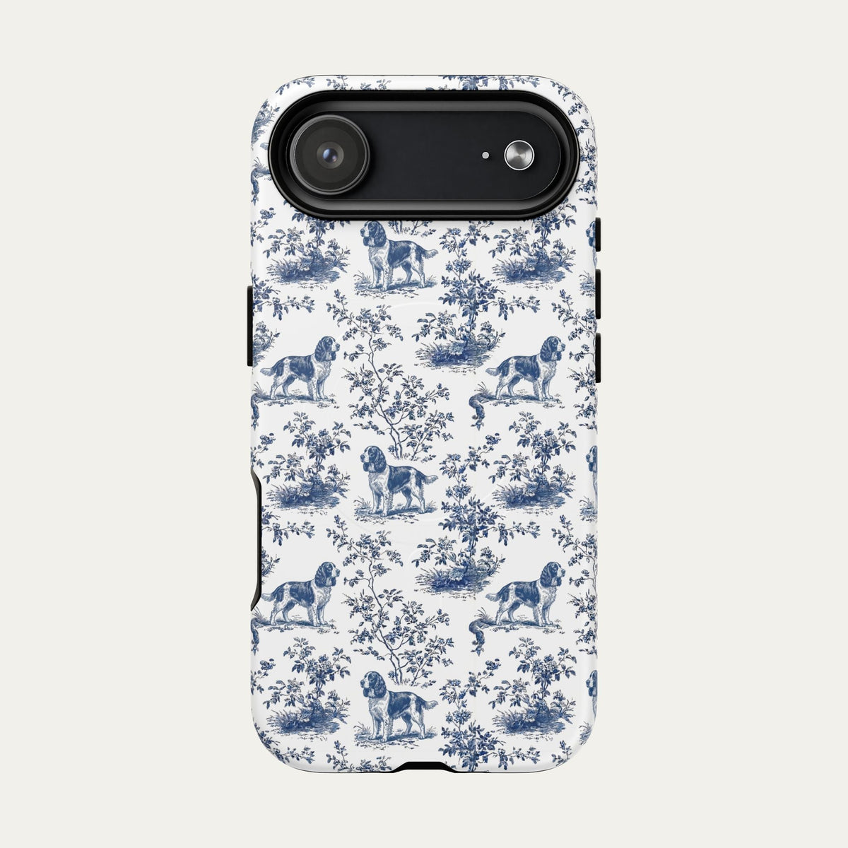 English Springer Spaniel Blue Toile Phone case