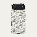 Great pyrenees Sage Green Toile phone Case
