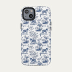 Saint Bernard Blue Toile Phone case