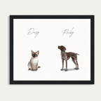 Custom Watercolor Pet Portrait