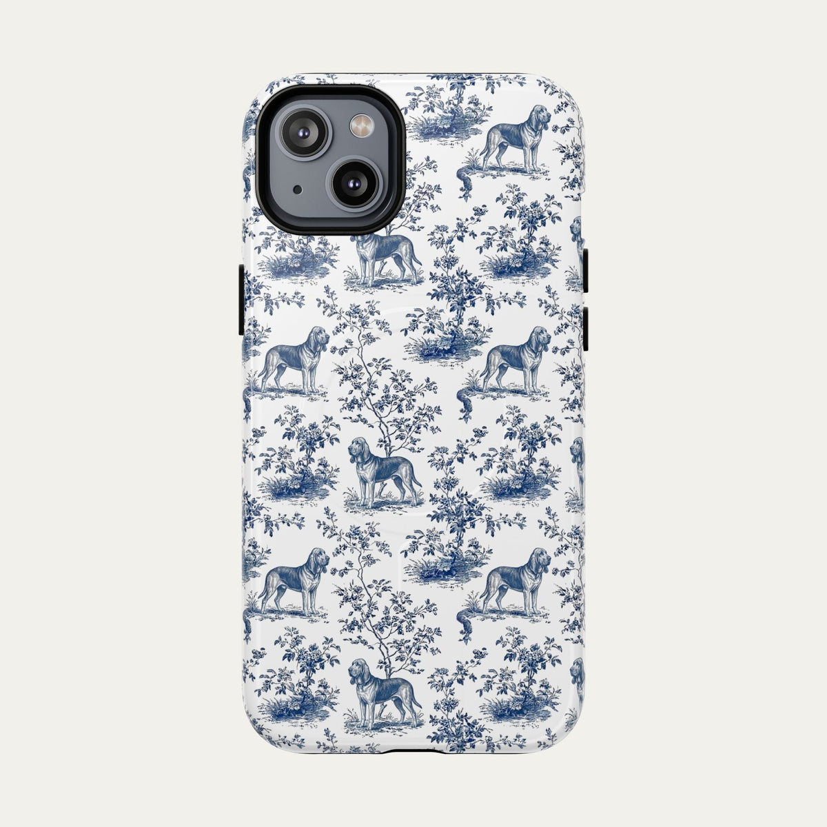 Bloodhound Blue Toile Phone case