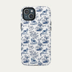German Shepherd Blue Toile Phone case