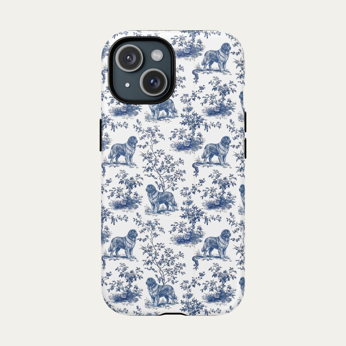 Newfoundland Blue Toile Phone case