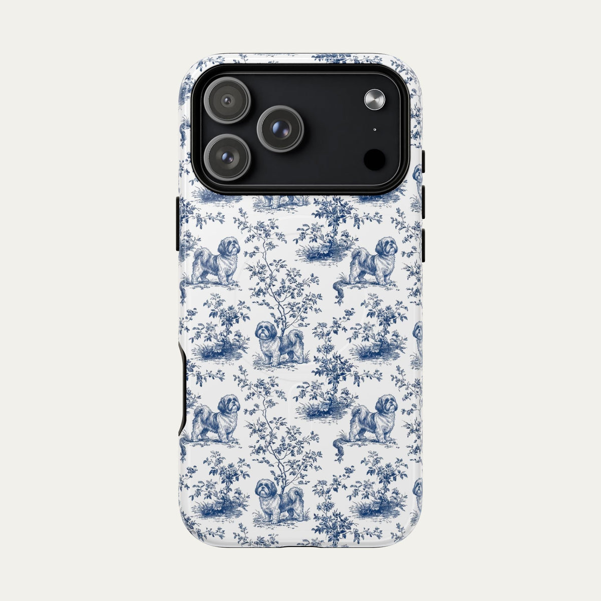 Shih tzu Blue Toile Phone case