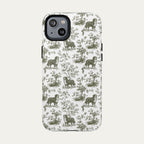 Bernese Mountain Sage Green Toile phone Case