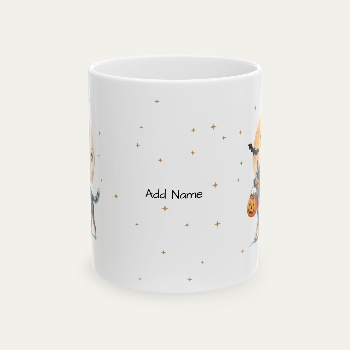 Custom Australian Cattle Blue Halloween mug