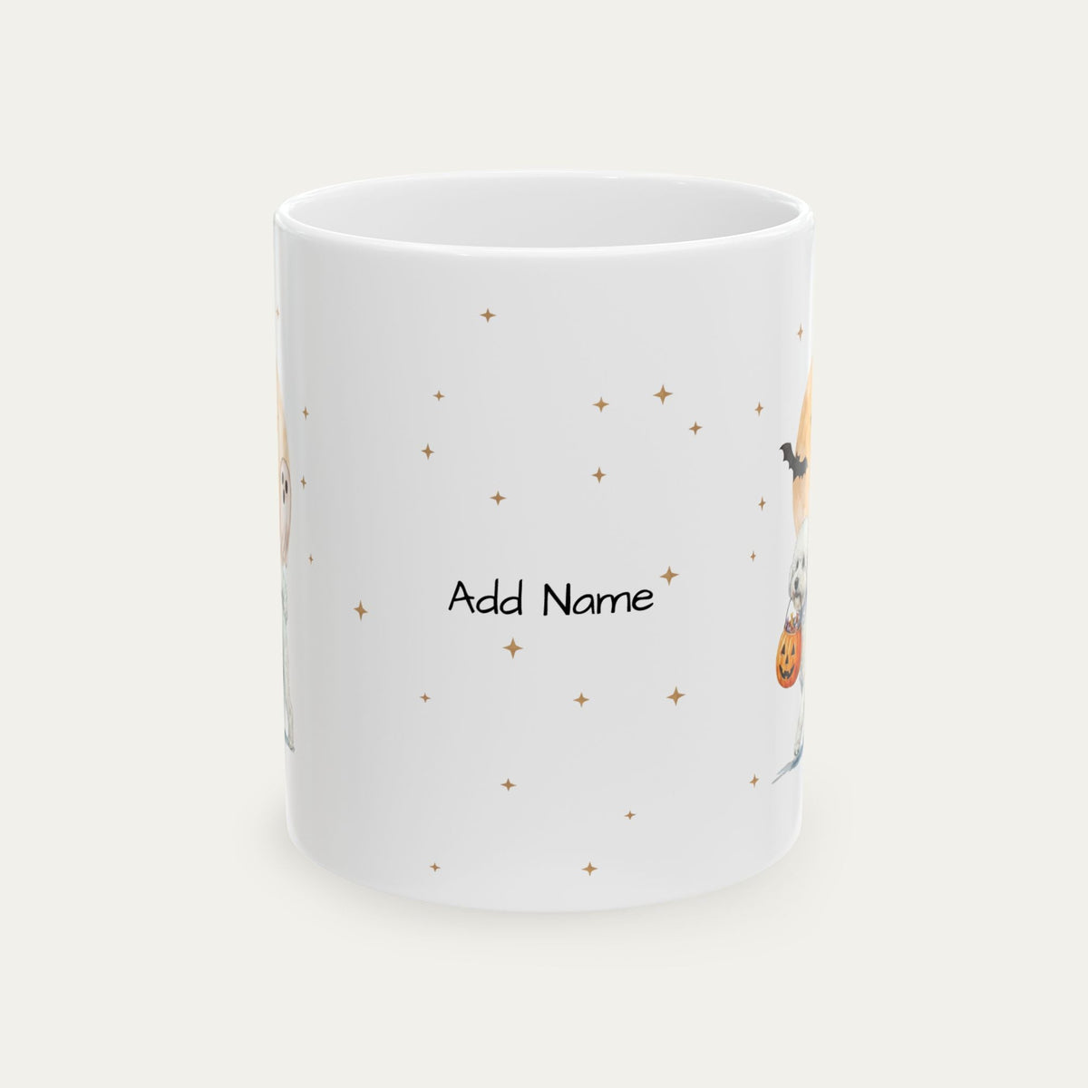 Custom Bichon Frise Halloween mug
